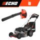 ECHO 21 in. 190 cc Briggs and Stratton Gas 3-in-1 Dual Blade RWD Self-Propelled Lawn Mower, 25.4 cc Gas Handheld Blower Kit