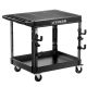 LITEKON 46 in. 2 Tier Flat Top Rolling Tool Cart with Wheels, Industrial Commercial/ Service Tool Cart, PP