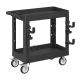 LITEKON 2-Tier Rolling Tool Cart with Wheels, Industrial Commercial/ Service Tool Cart, PP