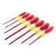 Wiha 1000-Volt Insulated SoftFinish Screwdriver Set-Slotted, Phillips (7-Piece)