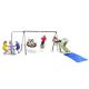 XDP Recreation Playground Park Playset 3-8 Years Old with Water Slide and Triple Fun Go Round