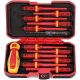 Lukyamzn 1000-Volt 5.5 in. Shank 13 Bit Red Insulated Electrician Screwdriver Set Professional CRV Steel (13-Piece)
