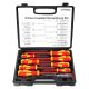 Lukyamzn Insulated Screwdriver Set Magnetic Tips Ergonomic Handle Phillips Slotted Pozidriv VDE 9-Piece Tool Kit