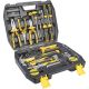 Lukyamzn Homeowner Tool Kit 62-Piece Home Repair Set with Wrench Pliers Screwdrivers Measuring Tape Organized Case Durable Steel