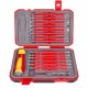 Lukyamzn 1000-Volt Insulated 5.5 in. Shank 14 Bit Red Insulated Screwdriver Set Professional Electrician Tool Kit (29-Piece)