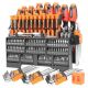 Lukyamzn 175-Piece Magnetic Screwdriver Set with Precision Bits Key Set Nut Drivers Ergonomic Handle Insulated DIY Tool Kit