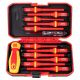Lukyamzn Insulated 8 in. Shank 13 Bit Red and Black Insulated Electrician Screwdriver Set 13-Piece GPSR Certified S2 Steel