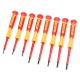 Lukyamzn Insulated Electrician Screwdriver Set 1000V Magnetic Tip 8-Piece Mini Slotted Phillips Comfort Grip Case