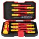 Lukyamzn 1000-Volt Insulated Shank 13 Bit Red Insulated Screwdriver Set 13-Piece Professional Electrical Tool Kit