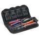 Lukyamzn Wire Crimping Tool Set with 5 Interchangeable Dies Ratcheting Crimper and Wire Stripper Cutter Kit (7-Piece)