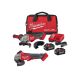 Milwaukee M18 FUEL 18V Lith-Ion Brushless Cordless 4-1/2 in. /5 in. Grinder Kit w/Paddle Switch & (2)6.0 Batteries & M18 Grinder