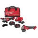 Milwaukee M18 FUEL 18-Volt Lith-Ion Cordless 4-1/2 in./6 in. Braking Grinder w/Paddle Switch & Two XC 8.0 Ah Battery & M18 Grinder