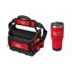 Milwaukee PACKOUT 15 in. Structured Tote with PACKOUT Red 30 oz. Tumbler