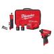 Milwaukee M12 FUEL 12V Lithium-Ion Brushless Cordless 1/4 in. Straight Die Grinder Kit with Impact Driver and Batteries
