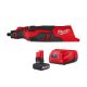 Milwaukee M12 12V Lithium-Ion Cordless Brushless Rotary Tool with HIGH OUTPUT XC5. 0 Starter Kit