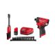 Milwaukee M12 FUEL 12V Lithium-Ion 3/8 in. & 1/4 in. Brushless Compact Cordless Ratchet with Impact Driver