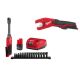 Milwaukee M12 FUEL 12V Lithium-Ion 3/8 in. & 1/4 in. Brushless Compact Cordless Ratchet with Copper Tubing Cutter