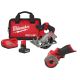 Milwaukee M12 FUEL 12V Lithium-Ion Brushless 5-3/8 in. Cordless Circular Saw Kit with Cut Off Saw Batteries and Charger