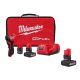 Milwaukee M12 FUEL 12V Lithium-Ion Brushless Cordless 1/4 in. Right Angle Die Grinder Kit w/ (2) 5.0 Ah & (1) 2.5 Ah Batteries