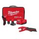 Milwaukee M12 FUEL 12V Lithium-Ion Brushless Cordless 1/4 in. Right Angle Die Grinder Kit with Copper Tubing Cutter