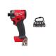 Milwaukee M18 FUEL 18V Lithium-Ion Cordless 1/4 in. Hex Impact Driver (Tool-Only) & 5-PC Hex Bit Holder & Carabiner