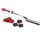 Milwaukee M18 FUEL 18V 24 in. Brushless Cordless Battery Powered Pole Articulating Hedge Trimmer w/ (3) 8.0 Ah Battery, Charger