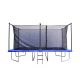 Teamson Home 9 ft. Rectangular Trampoline with Safety Enclosure & Ladder, Black