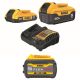 DEWALT 20V MAX Lithium-Ion Battery Kit with 5.0 Ah and 2.0 Ah Battery Packs Charger and 6.0 Ah FLEX VOLT 60V/20V Battery Pack