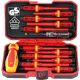 YICHUHAOXI 1000V Series 5 in. Shank 13 Bit Red Insulated Screwdriver Hand Tool Set 13-Piece Magnetic Tips VDE GS Certified