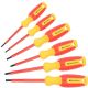 Yichuhaoxi 1000-Volt Insulated 8.66 in. Shank 6 Bit Red and Black Insulated Electrician Screwdriver Set Cushion Grip 6-Piece