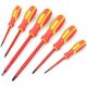 Yichuhaoxi 6-Piece Magnetic Tip Insulated Screwdriver Set for Electrician 1000-Volt Shock Protection Cr-v Steel Durable