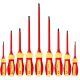 YICHUHAOXI 1000-V Insulated Electrical Screwdriver Set 9-Piece Magnetic CR-V Tips 4 Phillips 5 Slotted Voltage Tester