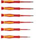 YICHUHAOXI 6-Pieces 1000V Insulated Precision Screwdrivers Set Slotted Phillips Magnetic Tip VDE Certified 6-Piece Red