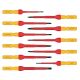 YICHUHAOXI 1000V Insulated 13-Piece Red Hand Tool Set Chrome Vanadium Steel Magnetic Phillips Slotted Torx Screwdriver