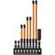 Yichuhaoxi Impact Electrician Bit Set 1/4 in. Shank 9 Bit S2 Steel Magnetic Phillips Pozidriv Slotted Screwdriver Set 9-Piece