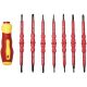 Yichuhaoxi 7-in-1 7.67 in. Shank 7 Bit Red Insulated Precision Screwdriver Set for Computer Laptop Game Console Repairs 14-Piece