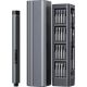 YICHUHAOXI E1 Max 5/32 in. Shank 50 Bit Grey Precision Electric Screwdriver Set Magnetic Storage Repair Tool Kit
