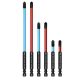 Yichuhaoxi LATTOOK 1/4 in. Shank 6 Bit Red and Blue Insulated Screwdriver Set Bit for Electricians 6-Piece