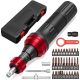 YICHUHAOXI 10-60 in. lb. Torque Screwdriver 1/4 in.Shank 36-Bit Black Non-Insulated Set w/ T-Bar Hex Torx Phillips for DIY,Car,Bike
