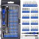 Yichuhaoxi 62 in. Shank 58 Bit Black Non-Insulated Precision Screwdriver Set Electronics Repair Tool Kit 62-Piece