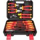 YICHUHAOXI Insulated Tool Set 14-Piece Magnetic Phillips Slotted Screwdrivers VDE Pliers Ergonomic Grip with Case