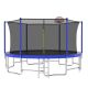 Cesicia 16 ft. Outdoor Trampoline with Balance Bar and Basketball Hoop