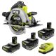 RYOBI ONE+ 18V HIGH PERFORMANCE Kit w/ (2) 4.0 Ah Batteries, 2.0 Ah Battery, Charger, & FREE ONE+ HP Brushless Circular Saw