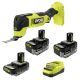RYOBI ONE+ 18V HIGH PERFORMANCE Kit w/ (2) 4.0 Ah Batteries, 2.0 Ah Battery, Charger, & FREE ONE+ HP Brushless Multi-Tool