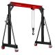 BSMTEK 2-Ton Portable Gantry Crane-Adjustable Height and Width, Heavy-Duty Shop Lift Hoist with 2-Ton Manual Trolley Red
