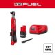 Milwaukee M12 FUEL 12V Lithium-Ion Compcat 1/2 in. Cordless Ratchet Kit with Battery, Charger and Bag