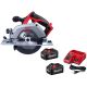 Milwaukee M18 18V Lith-Ion Cordless 6-1/2 in. Circular Saw w/ (2) Battery & Charger Kit