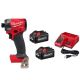 Milwaukee M18 FUEL 18V Lith-Ion Brushless Cordless 1/4 in. Hex Impact Driver w/ (2) Battery & Charger Kit