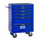 Damodpoy 13 in. W 5-Drawers Rolling Metal Black and Blue Tool Cabinets w/ Ball Bearing Drawer Slides and Tool Storage Organizer