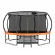Runesay 14 ft. Orange Outdoor Recreational Trampoline with Ladder, Anti Rust Coating, Enclosure